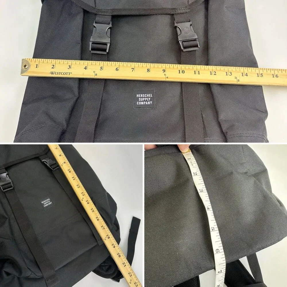Herschel Supply Aspect Iona Black Backpack Fourteen Waist Hip Pack Card‎ Wallet
